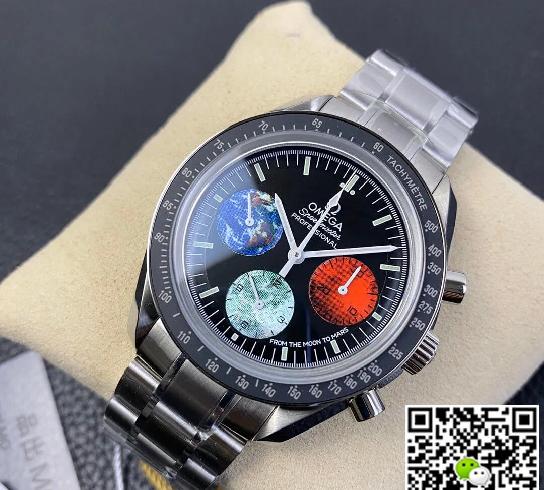 Omega Speedmaster 3577.50.00 OM Factory 1:1 Best Edition Replica Watch Black Bezel